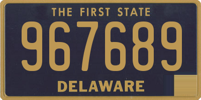 DE license plate 967689