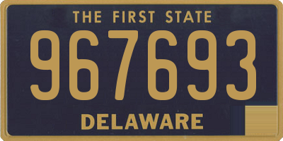 DE license plate 967693