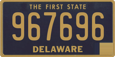 DE license plate 967696