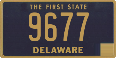 DE license plate 9677