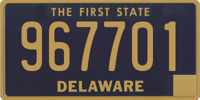 DE license plate 967701
