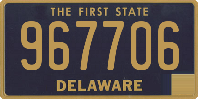 DE license plate 967706