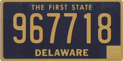 DE license plate 967718
