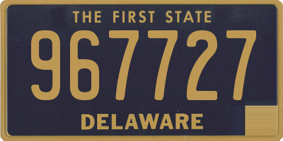 DE license plate 967727