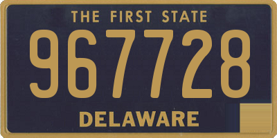 DE license plate 967728