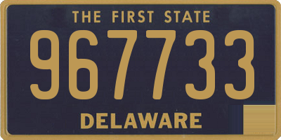 DE license plate 967733
