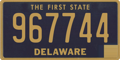 DE license plate 967744