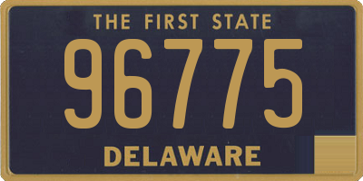 DE license plate 96775