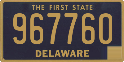 DE license plate 967760