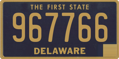 DE license plate 967766