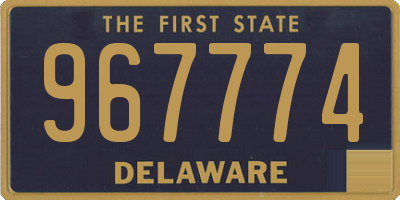 DE license plate 967774