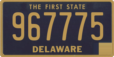 DE license plate 967775