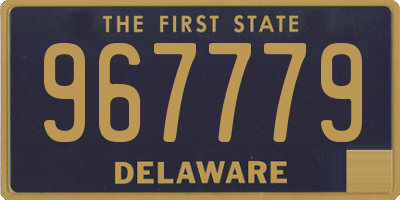 DE license plate 967779