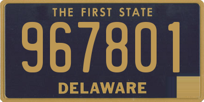 DE license plate 967801