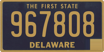 DE license plate 967808