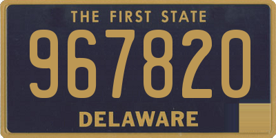 DE license plate 967820