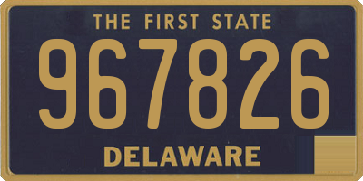 DE license plate 967826