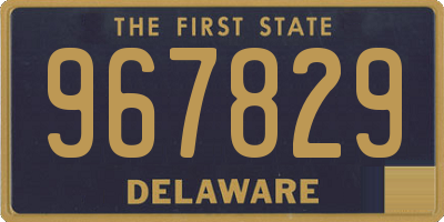 DE license plate 967829