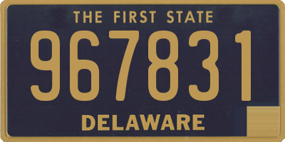 DE license plate 967831