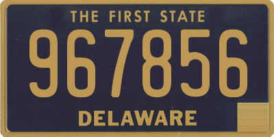 DE license plate 967856