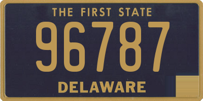 DE license plate 96787