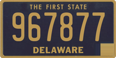 DE license plate 967877
