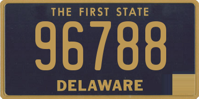 DE license plate 96788