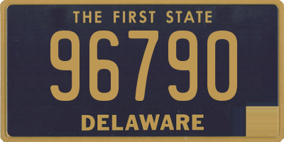 DE license plate 96790