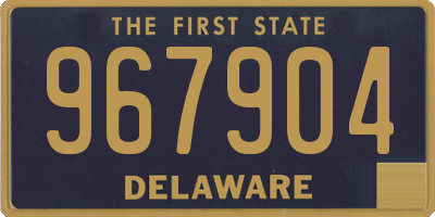 DE license plate 967904