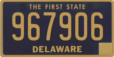 DE license plate 967906