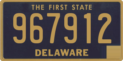 DE license plate 967912