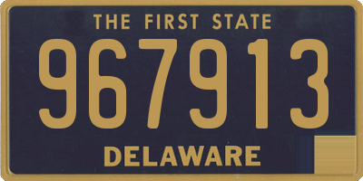 DE license plate 967913