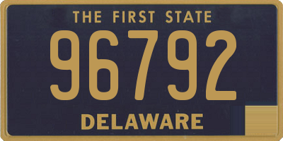 DE license plate 96792