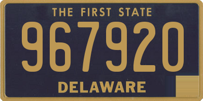 DE license plate 967920