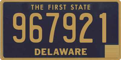 DE license plate 967921