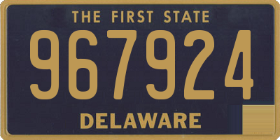 DE license plate 967924