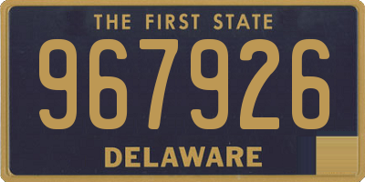 DE license plate 967926