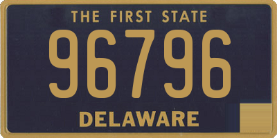 DE license plate 96796