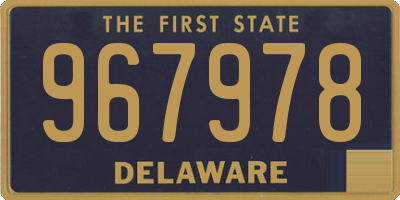 DE license plate 967978