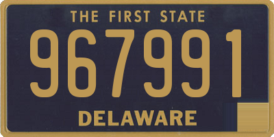 DE license plate 967991