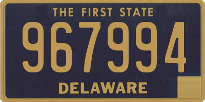 DE license plate 967994