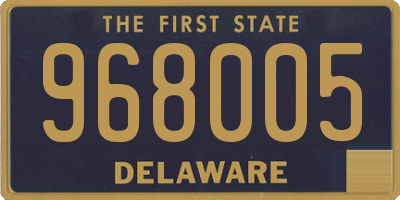 DE license plate 968005