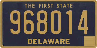 DE license plate 968014