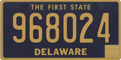 DE license plate 968024