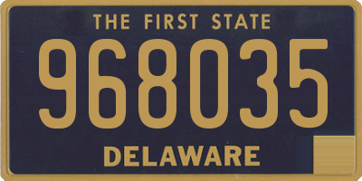 DE license plate 968035
