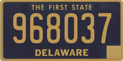 DE license plate 968037