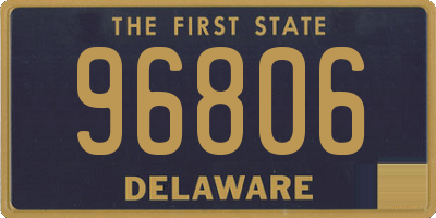 DE license plate 96806