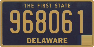 DE license plate 968061