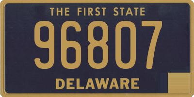 DE license plate 96807