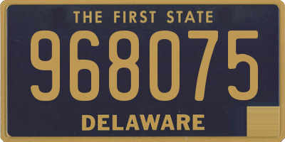 DE license plate 968075